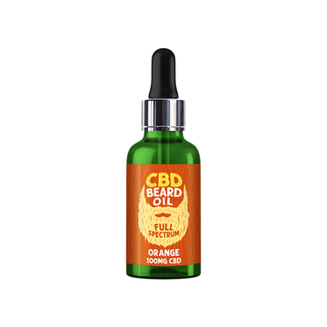 Aceite para barba con CBD de espectro completo Embrace 100 mg, color naranja - 30 ml