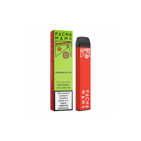 Dispositivo de vaporização descartável Pacha Mama 20mg 600 Puffs