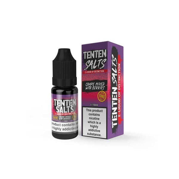Sales de nicotina TenTen de 10 mg y 10 ml (50 VG/50 PG)