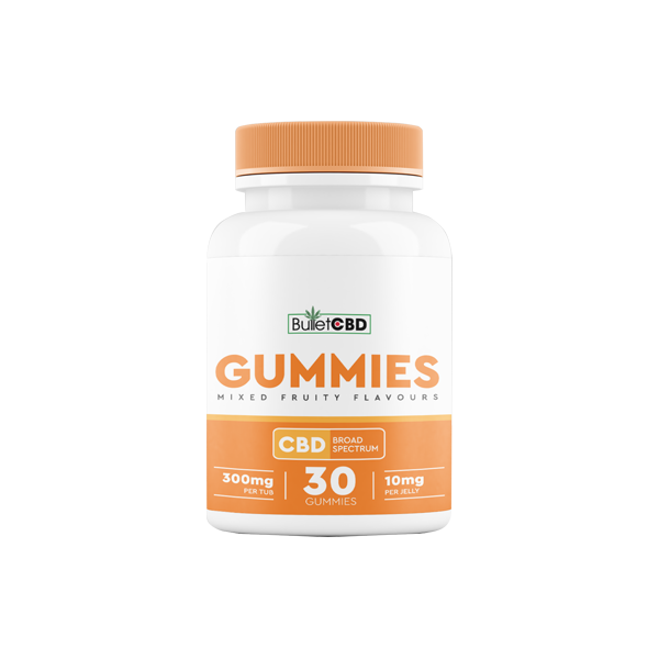 Gomitas de CBD de amplio espectro Bullet CBD de 300 mg (30 unidades)