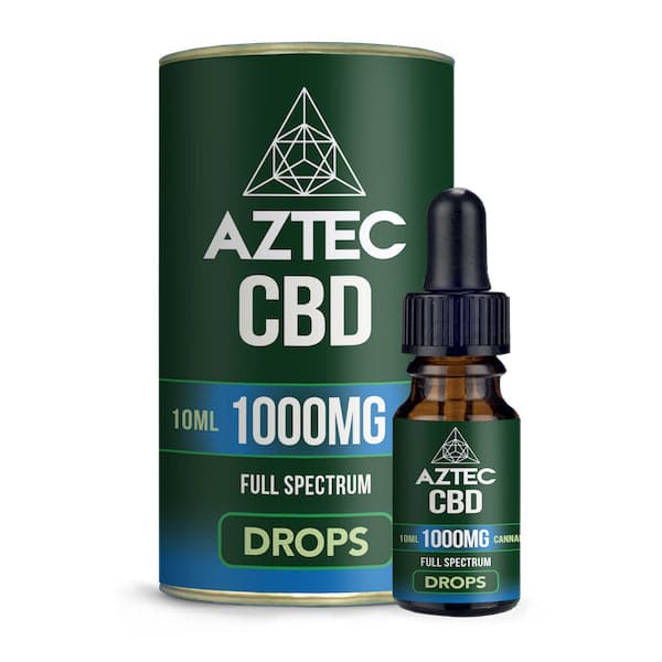 Óleo de cânhamo de espectro total Aztec CBD 1000mg CBD 10ml