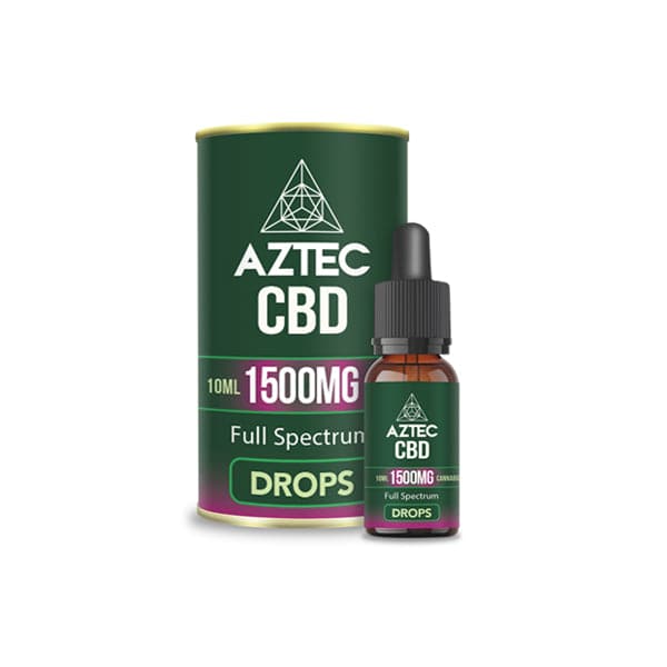 Óleo de cânhamo de espectro total Aztec CBD 1500mg CBD 10ml