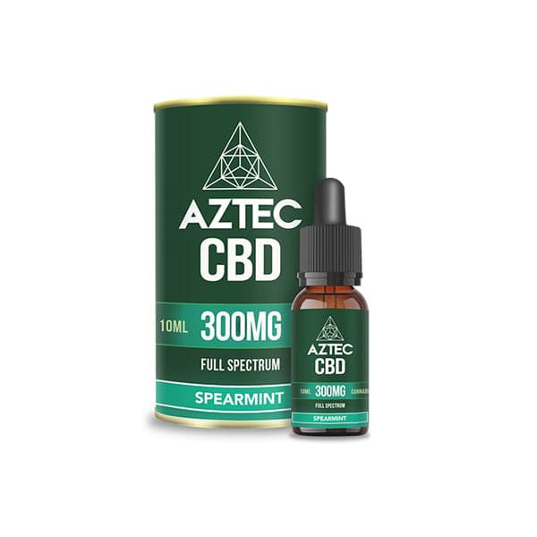 Óleo de cânhamo de espectro total Aztec CBD 300mg CBD 10ml