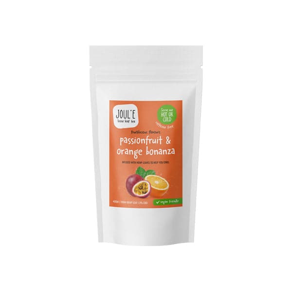 Joul'e Bebida de frutas y hojas de cáñamo con té Bonanza de maracuyá y naranja al 2% CBD - 40 g