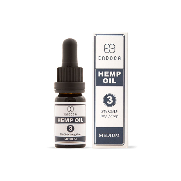 Endoca 300mg CBD Óleo de Cânhamo Gotas 10ml