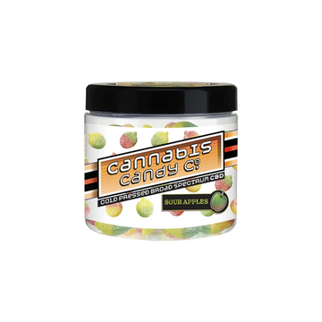 Gomitas de CBD prensadas en frío de 1600 mg de Cannabis Candy Co - 40 gomitas