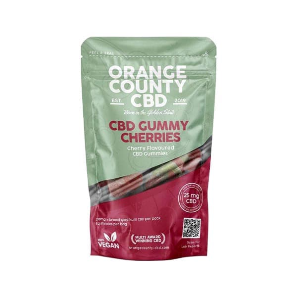 Gomitas de cerezas con CBD de 200 mg del condado de Orange: bolsa sorpresa
