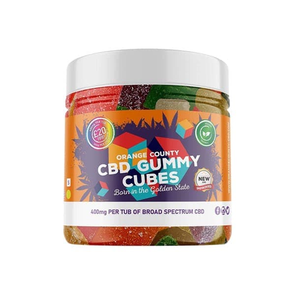 Orange County CBD 400mg Gummies - Pacote Pequeno