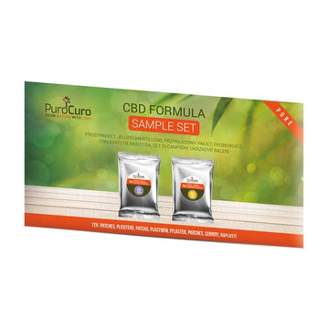 Conjunto de amostras de adesivos Purocuro Pure CBD