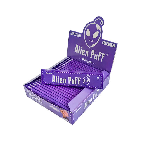 33 Alien Puff King Size Purple Rolling Papers