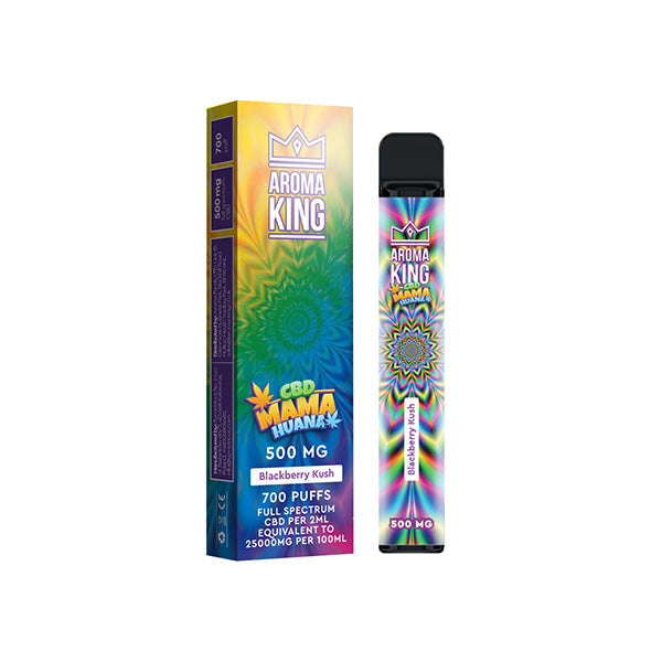 Aroma King Mama Huana 500mg CBD Dispositivo descartável para vaporizar 700 Puffs