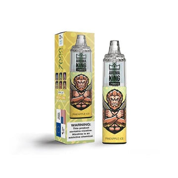 Dispositivo de vapeo desechable Aroma King Tornado de 0 mg, 7000 bocanadas