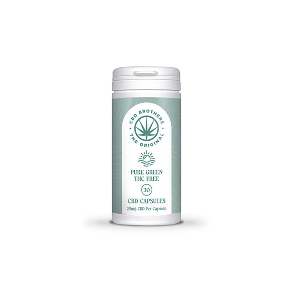 CBD Brothers Pure Green 750mg CBD Cápsulas Veganas - 30 Cápsulas