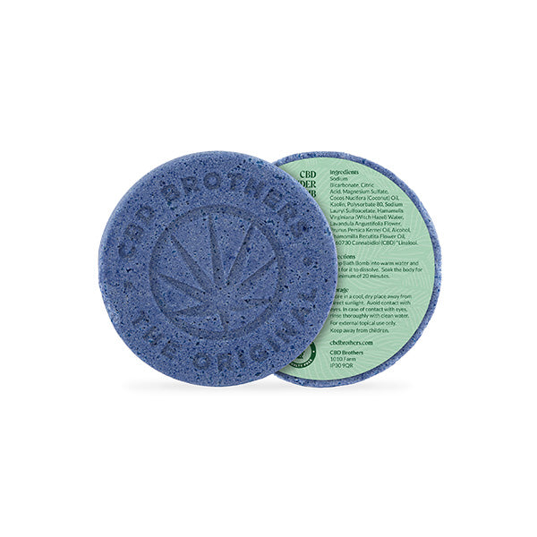 Bomba de baño de lavanda con CBD de 100 mg de CBD de CBD Brothers - 100 g
