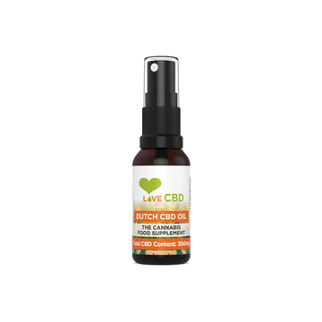 Aceite de CBD en aerosol holandés Love CBD 300 mg - 20 ml