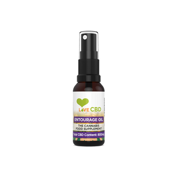 Spray de óleo CBD Love CBD 800mg Entourage - 20ml