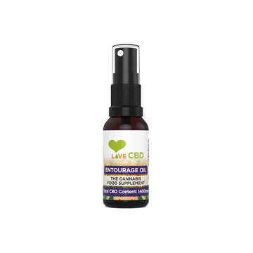 Spray de óleo CBD Love CBD 1400mg Entourage - 20ml