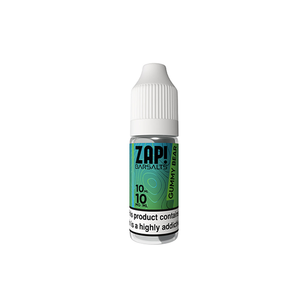 10mg ZAP! Barras de sais Nic Salt 10ml (50VG/50PG)