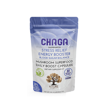 Cápsulas de hongo Chaga NTURE 2000 mg - 60 cápsulas