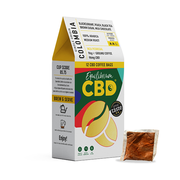 Café Equilibrium CBD 96mg x 12 sacos de café