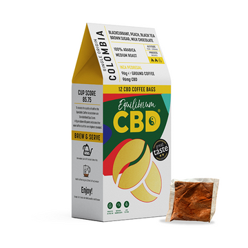 Café CBD Equilibrium de 96 mg x 12 bolsitas de café