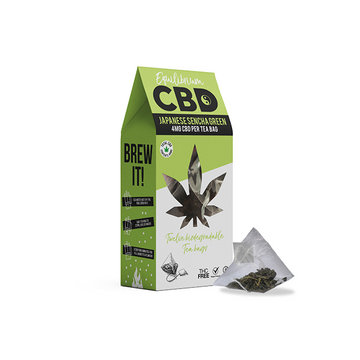 Equilibrium CBD 48mg Full Spectrum Japanese Sencha Tea Saquinhos Caixa com 12 (COMPRE 2 E GANHE 1 GRÁTIS)