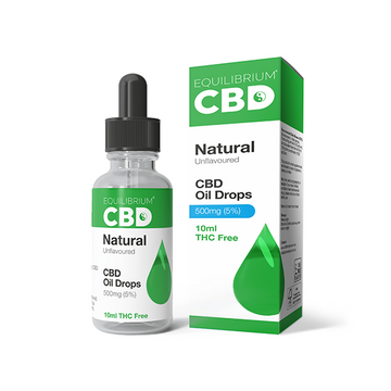 Aceite de CBD Equilibrium de 500 mg, 10 ml, sabor natural