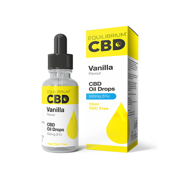 Aceite de CBD Equilibrium de 500 mg, 10 ml, sabor vainilla