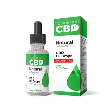 Aceite de CBD Equilibrium de 1000 mg, 10 ml, sabor natural