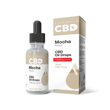 Aceite de CBD Equilibrium de 1000 mg, 10 ml, sabor a moca