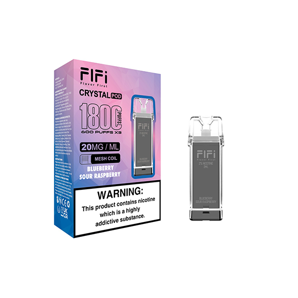 Cápsulas de repuesto FLFI Crystal de 2 ml y 1800 inhalaciones