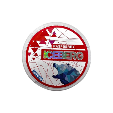 Bolsitas de nicotina con sabor a frambuesa iceberg de 20 mg - 20 bolsitas