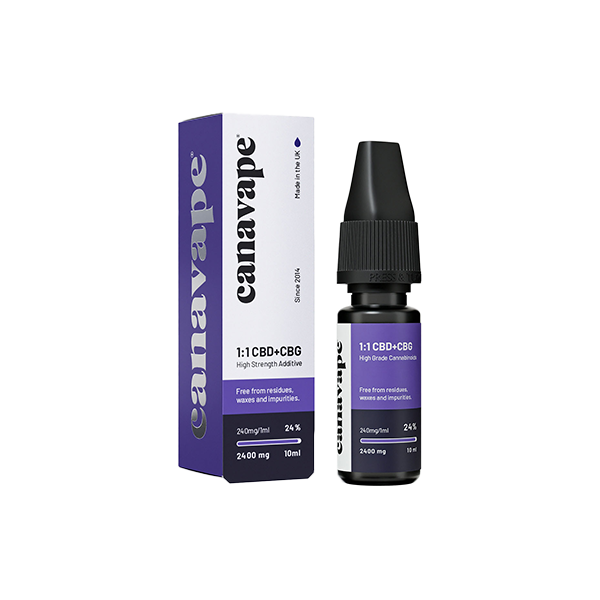 Canavape 2400mg 24% Broad Spectrum CBD & CBG  Shot 10ml