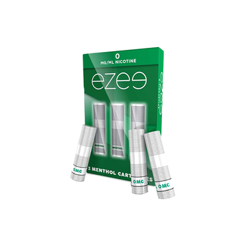 Cartuchos de cigarrillo electrónico Ezee de 0 mg, mentol, 1050 inhalaciones