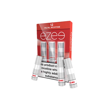 Cartuchos de cigarro eletrônico Ezee 12mg Tabaco 1050 Puffs