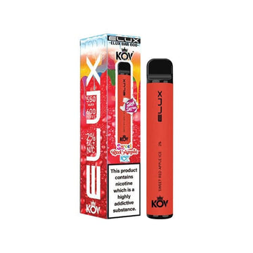 Dispositivo de vapeo desechable Elux KOV Bar Sweets Series de 20 mg, 600 bocanadas