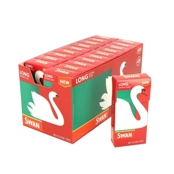 20 pontas de filtro Swan Extra LONG Slim