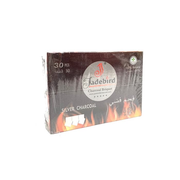 Cachimba Shisha JadeBird de carbón plateado (30 piezas)