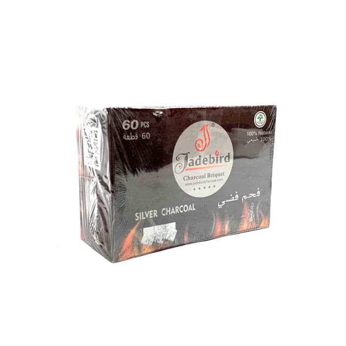 JadeBird Shisha Hookah Prata Carvão (60 peças)