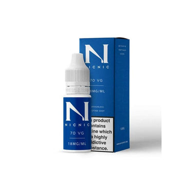 18mg Nic Nic sem sabor Nicotina Shot 10ml 70VG