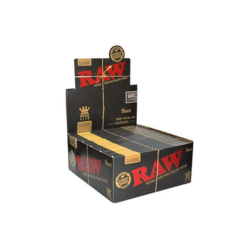 Papel de seda Raw Classic King Size Slim Preto