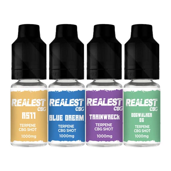 Realest CBD 1000mg Terpene Infused CBG Booster Shot 10ml (COMPRE 1 E GANHE 1 GRÁTIS)