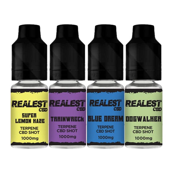 Inyección potenciadora de CBD con infusión de terpenos Realest CBD 1000 mg, 10 ml (COMPRE 1 Y OBTENGA 1 GRATIS)