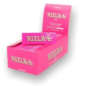 Papel de liar Rizla rosa de tamaño regular, 50 unidades