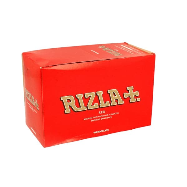 100 papéis de seda Rizla regulares vermelhos