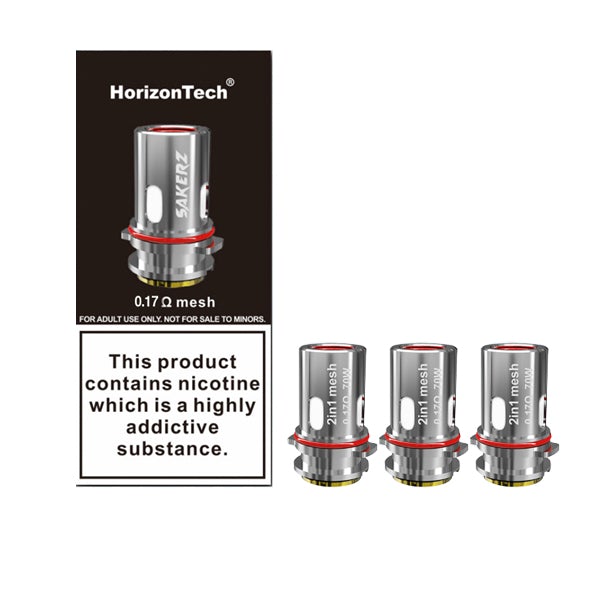 Horizon Tech Sakerz 2 em 1 bobinas de malha 0,17 ohm