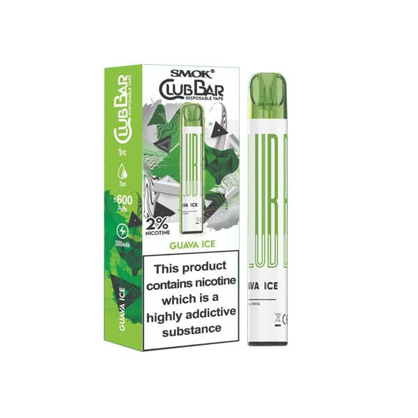 Caneta Vape Descartável Smok Club Bar 20mg 600 Puffs