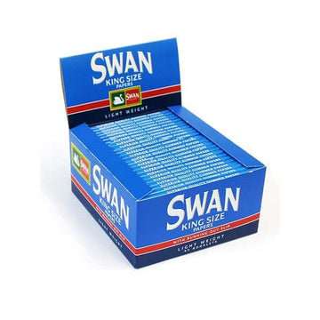 50 papéis de seda Swan Blue King Size