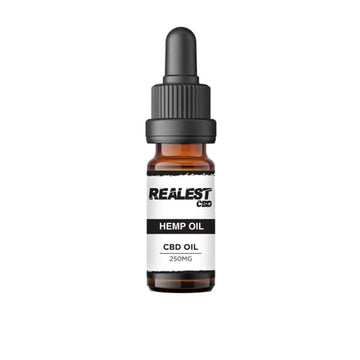 Realest CBD 250mg CBD 10ml Óleo de Cânhamo (COMPRE 1 E GANHE 1 GRÁTIS)