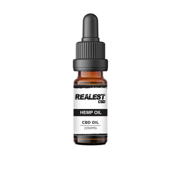 Realest CBD 2250mg CBD 10ml Óleo de Cânhamo (COMPRE 1 E GANHE 1 GRÁTIS)